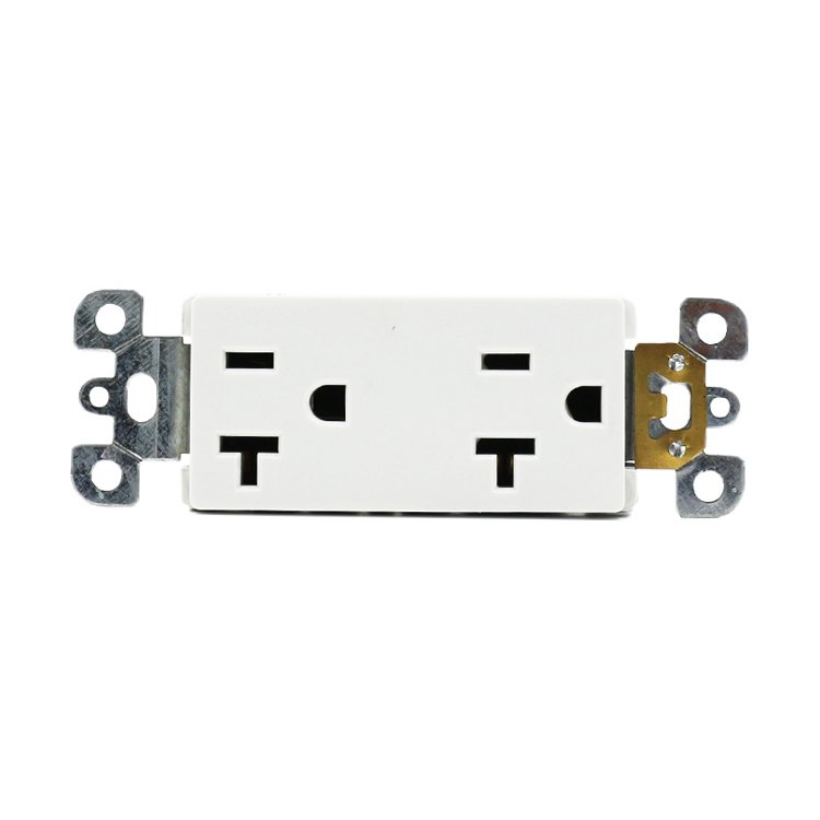 20A American Duplex Receptacle Outlet Socket US Wall Decorate Tamper Resistant Plug Socket