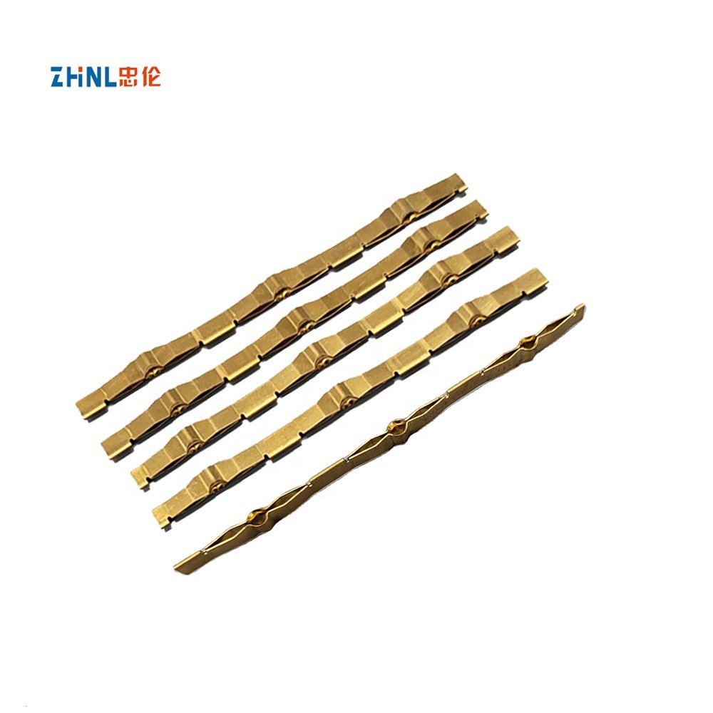 Electrical Plug and Socket Connectors Components from ZHNL Electrical Stamping Bending Parts EU Phosphor Copper Brass Customized