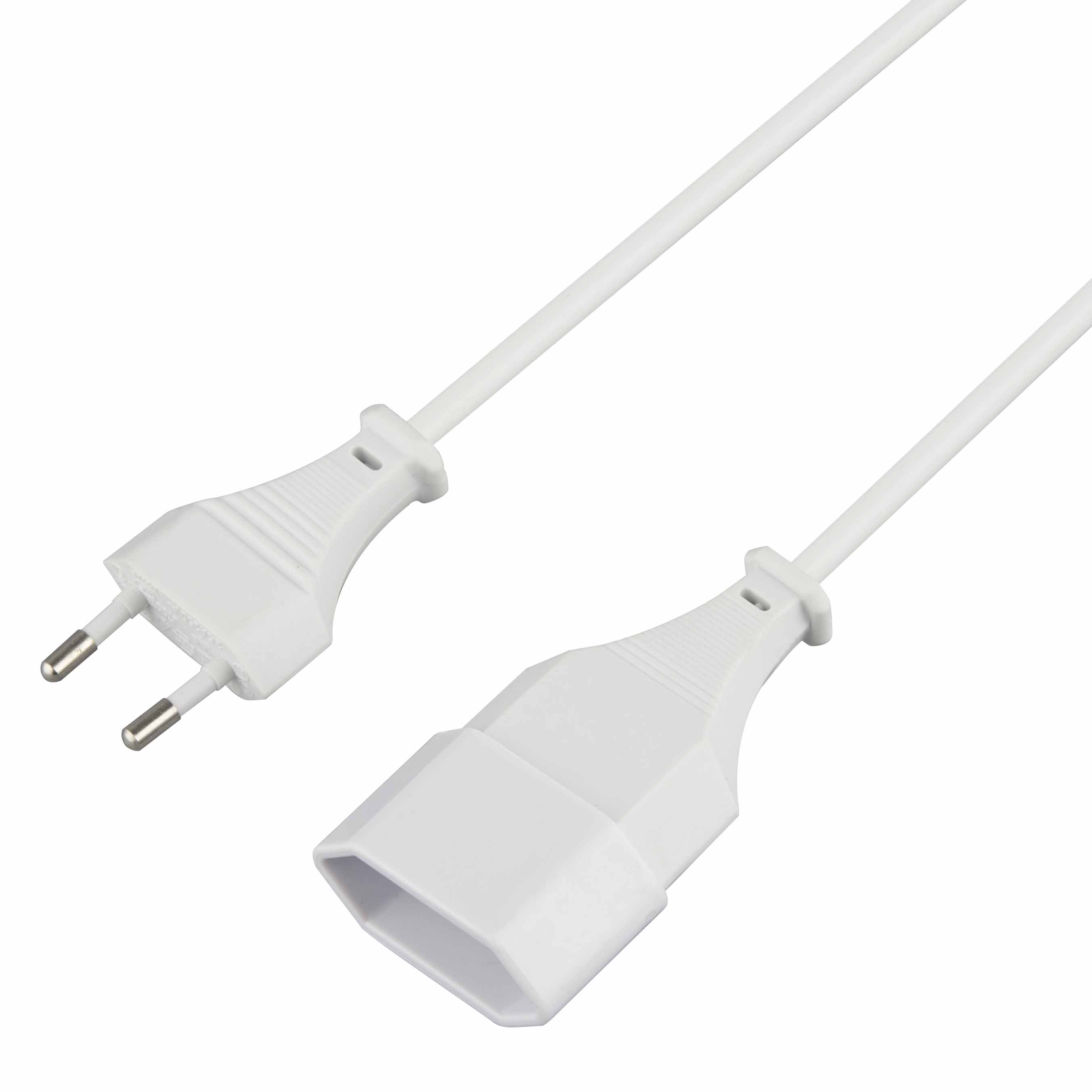 YUYAO,ZHENJIA,High Reputation Quality Vde Power 250V 2.5A 4ft 2 Pin AC Euro Power Cord Plug