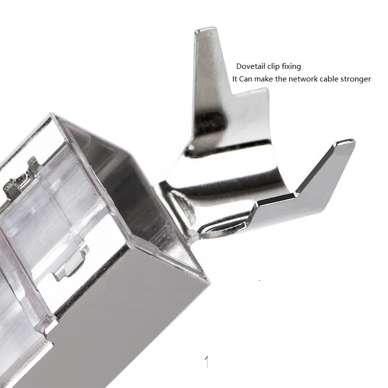 Factory supply UTP single perforate Cat6 RJ45 connector Modular Plug connecter 8p8c connector plug