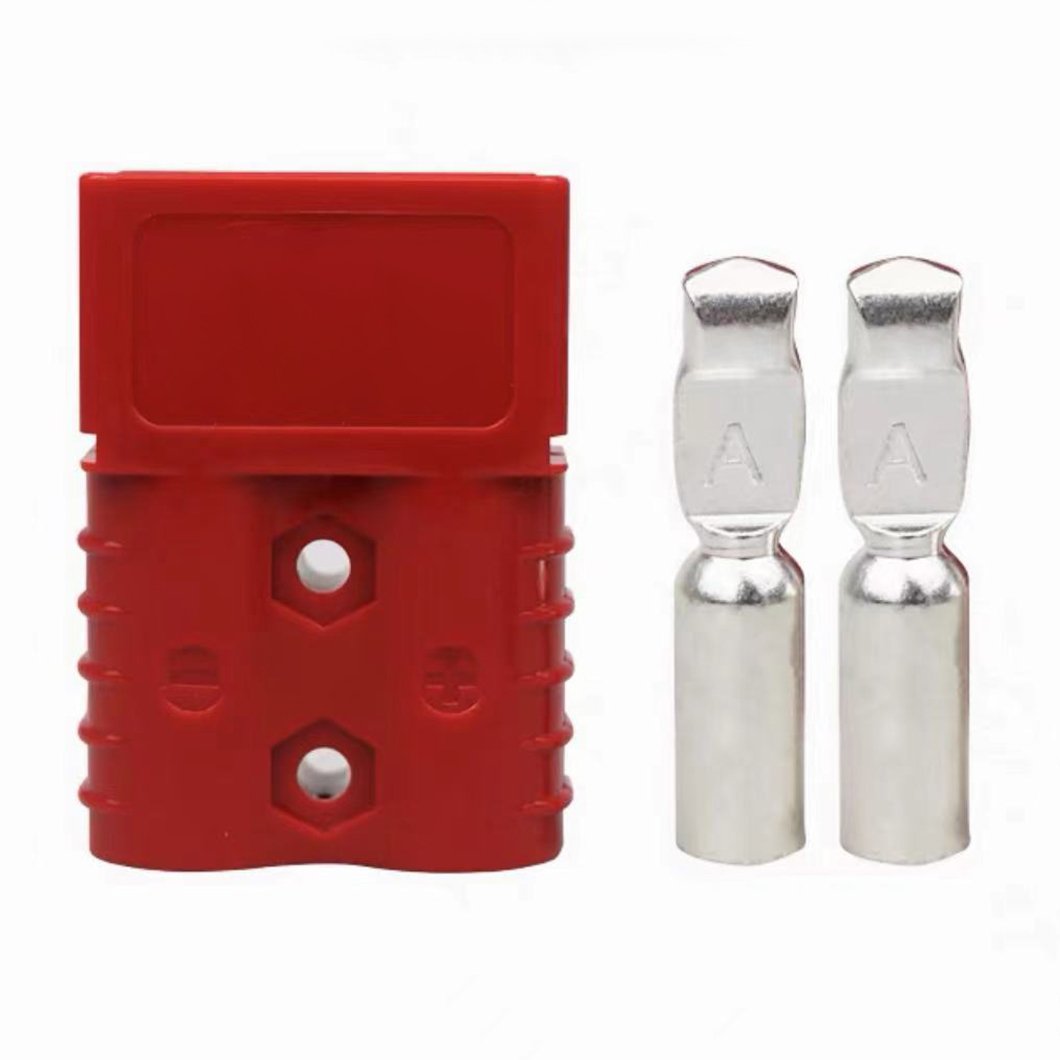 ABILKEEN Fireproof High Quality Dual Port Industrial Pair Plug 50A Power Socket Anderson Plug and Socket with Silver Terminal