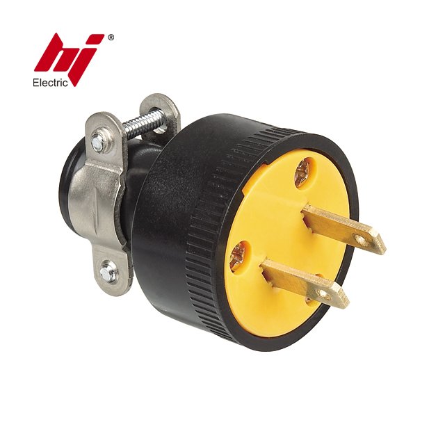 15A NEMA1-15P Straight Blade Socket Outlet Plug Adapter