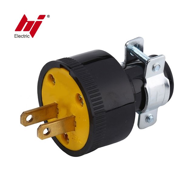 15A NEMA1-15P Straight Blade Socket Outlet Plug Adapter