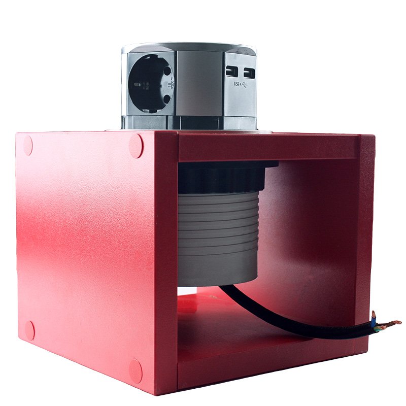Hot Sale Modern Pop 220-250V 50Hz Metal Power Socket with 2 USB 2.4A Vertical Motorized Recessed IP40 EU/US/UK 16A 3 Plug