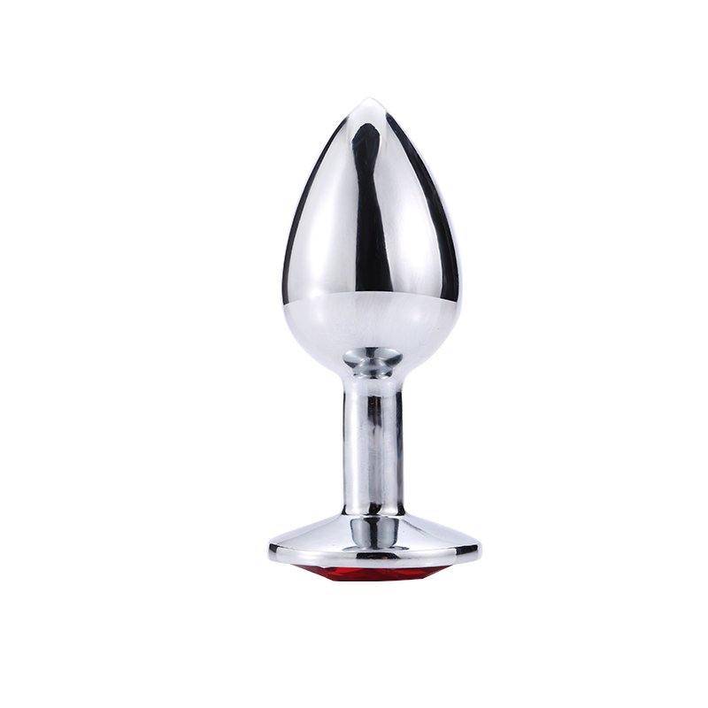 Wholesale Sex Toys Adult Stainless Steel Diamond Silver Butt Anal Plug Round Small Size Sex Toy Anal Plug For Couples Bdsm