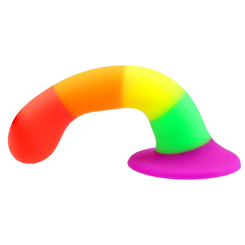 Free Custom Box - 175Mm Silicone Dildo Fake Penis With Suction Cup Colorful Anal Plug Clitor StimulatorErotic Adult Products