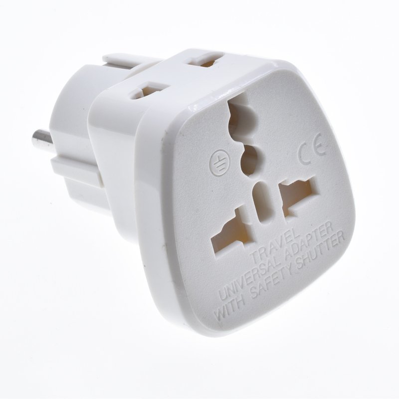 New products Hot Daul socket Brazil to Eu Euro schuko plug adapter adaptor