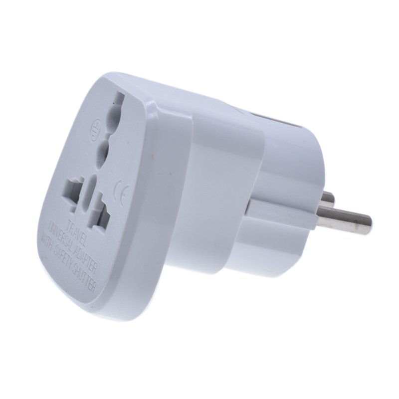 New products Hot Daul socket Brazil to Eu Euro schuko plug adapter adaptor
