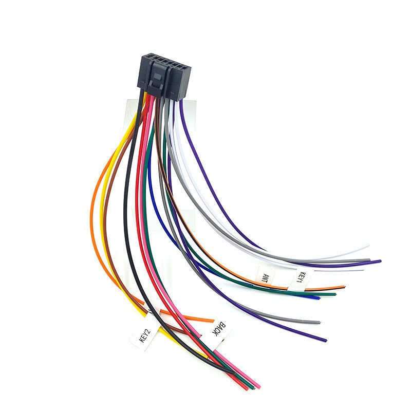 Large screen navigation power cord 16p universal car power supply cable navigator Horn Cable plug
