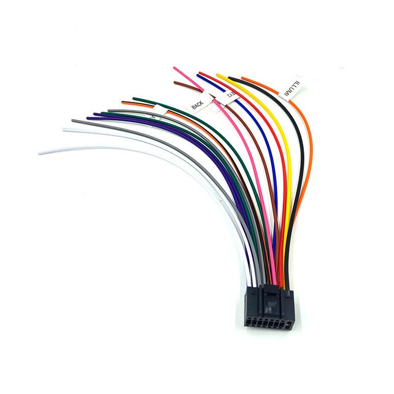 Large screen navigation power cord 16p universal car power supply cable navigator Horn Cable plug