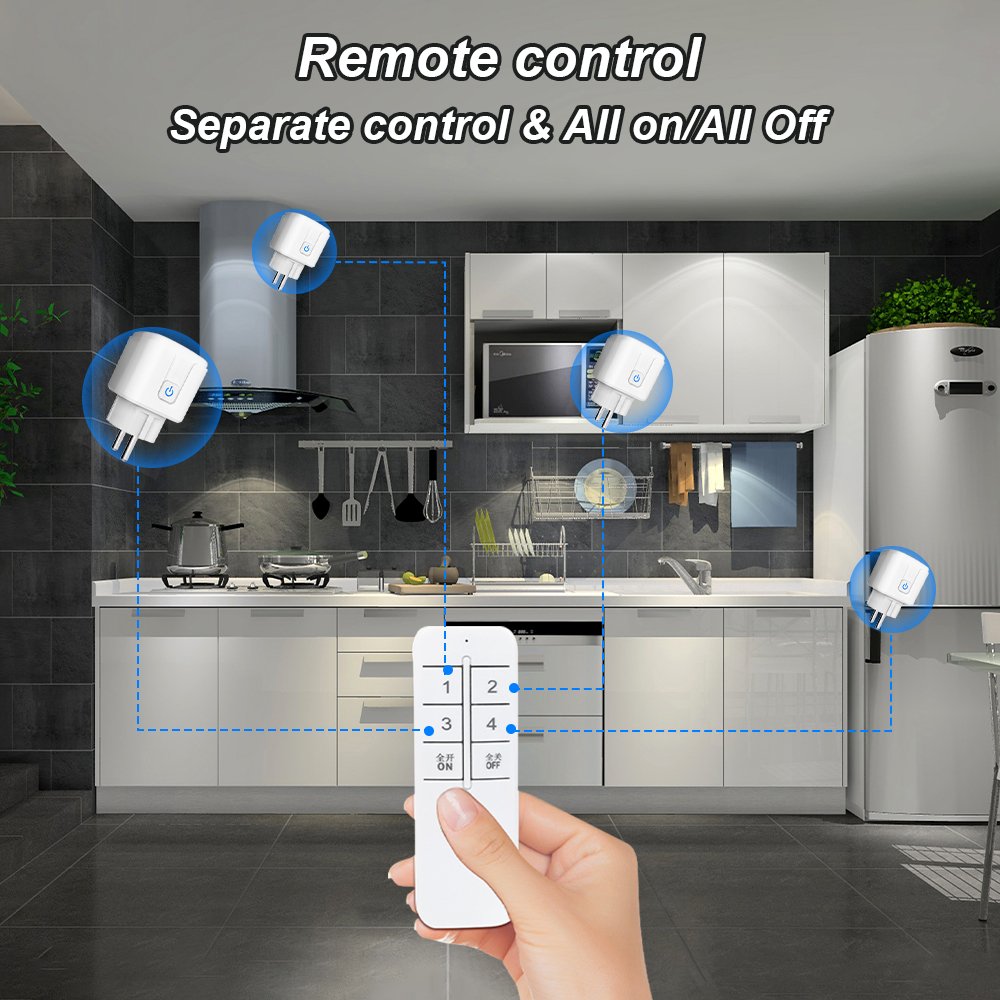 eWelink Smart Socket wifi EU Plug 16/20A Power Monitoring, Timer Function, Alexa Google Home Voice Remote Control