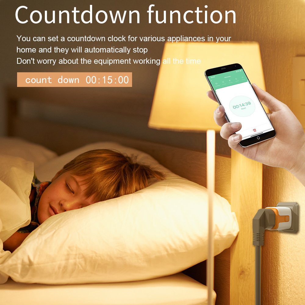 eWelink Smart Socket wifi EU Plug 16/20A Power Monitoring, Timer Function, Alexa Google Home Voice Remote Control