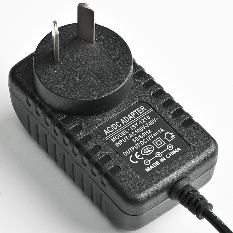 Electrical Manufacturer Adapter Pei'an Wall Power Supply LED Switching Power Supply DC 12V1A 12W Plug in Black/white