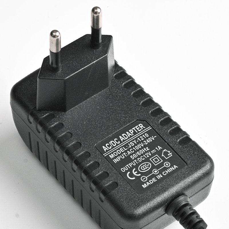 Electrical Manufacturer Adapter Pei'an Wall Power Supply LED Switching Power Supply DC 12V1A 12W Plug in Black/white
