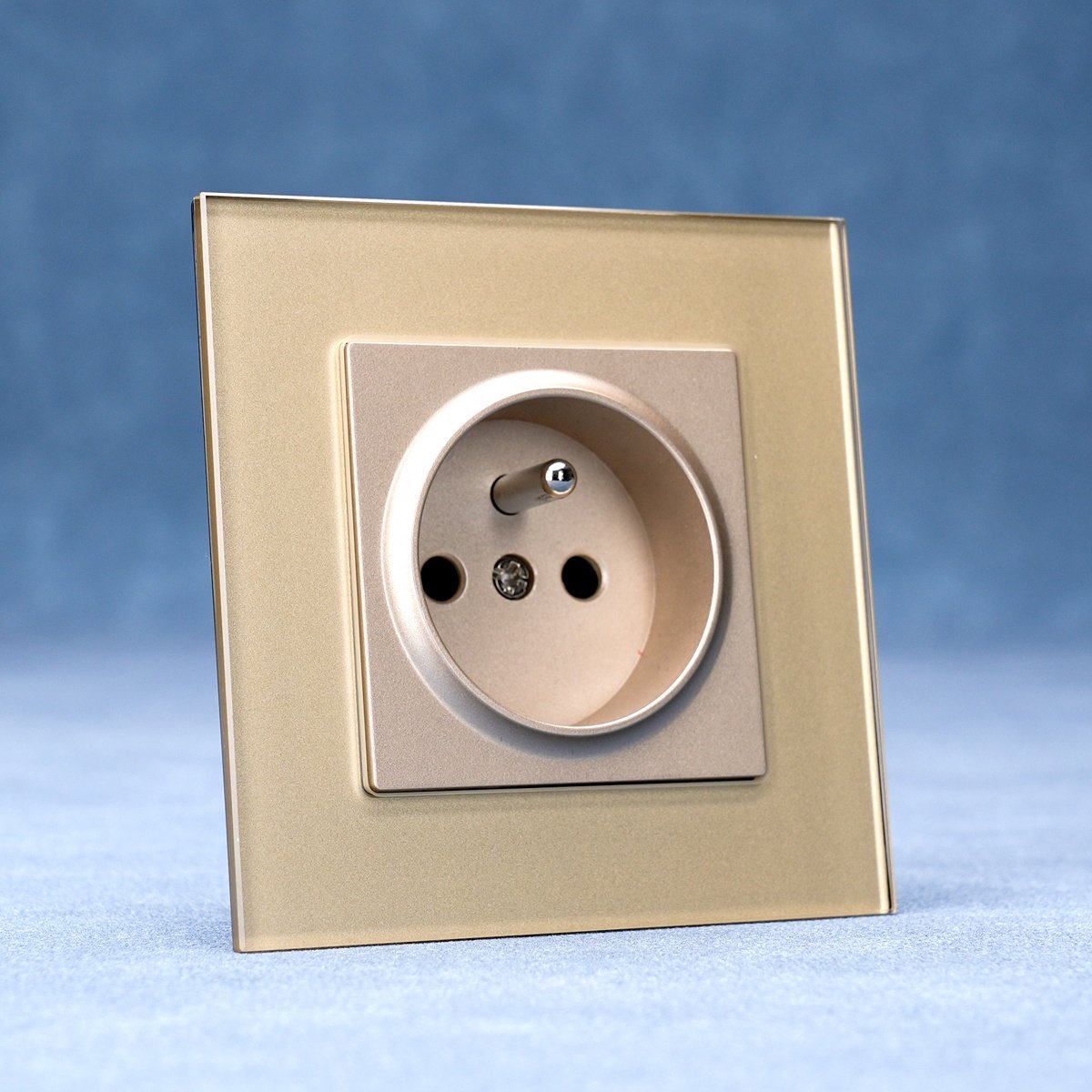 Factory Outlet High Standard Electrical Plugs And Sockets Electric Power Socket With Colorful Glass Panel