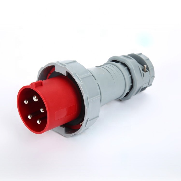 ZNG-5113 IP67 Waterproof 5 Pin 63A Industrial Mechanical Switched Interlock Socket Receptacle