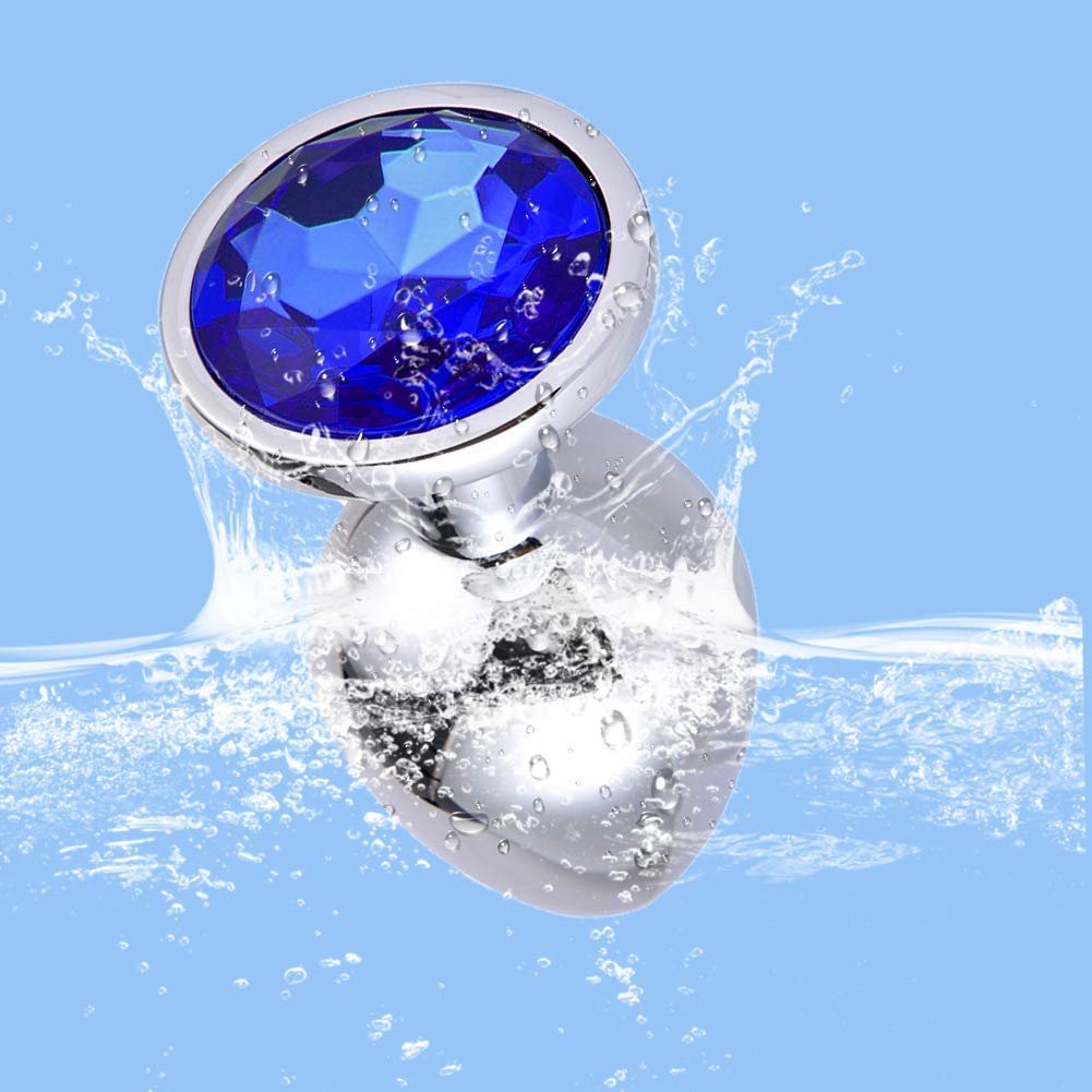 Intimate Metal Anal Plug With Crystal Jewelry Smooth Touch Female Butt Plug Anal Bead Anus Dilator Anal Toys For Male Men Women%