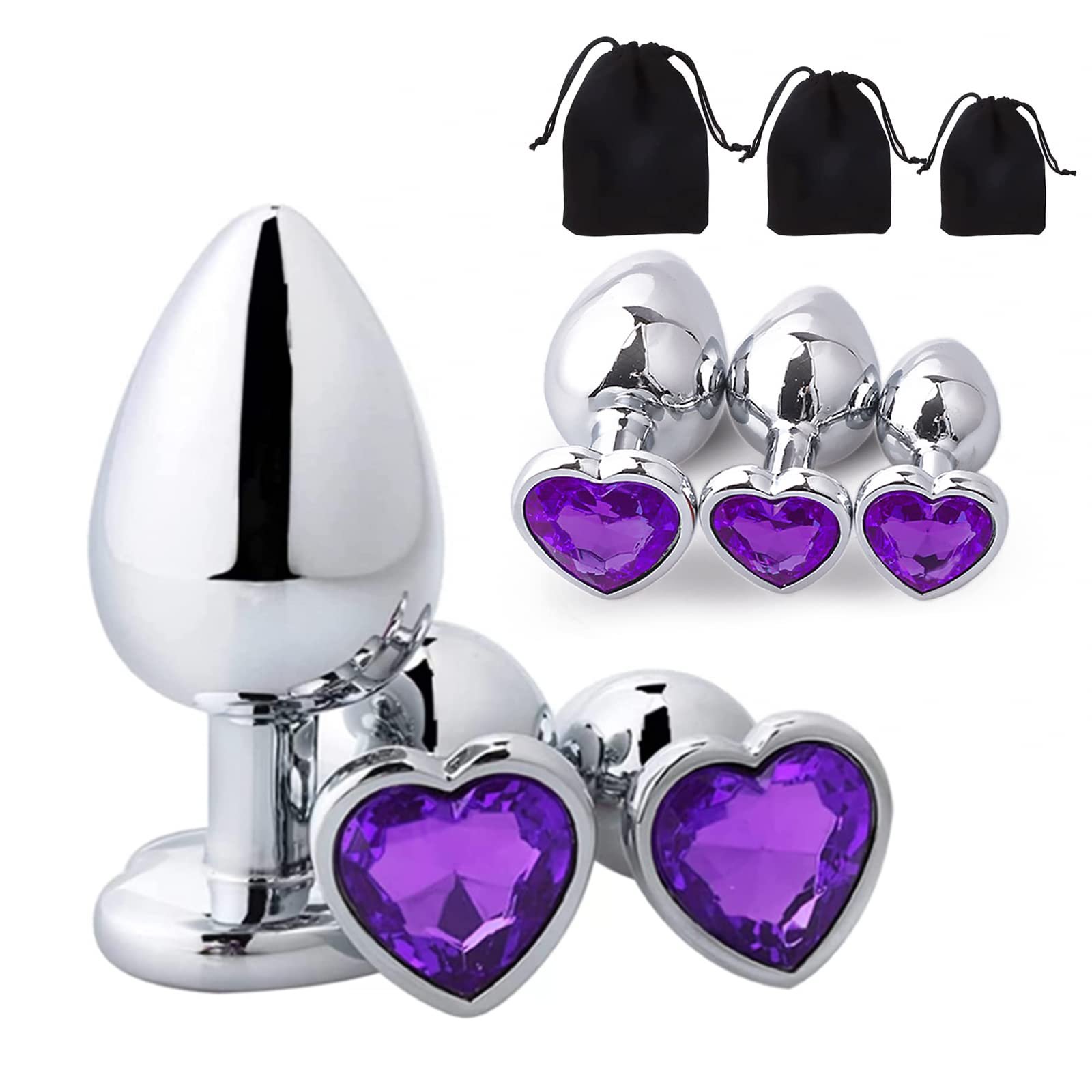 Intimate Metal Anal Plug With Crystal Jewelry Smooth Touch Female Butt Plug Anal Bead Anus Dilator Anal Toys For Male Men Women%
