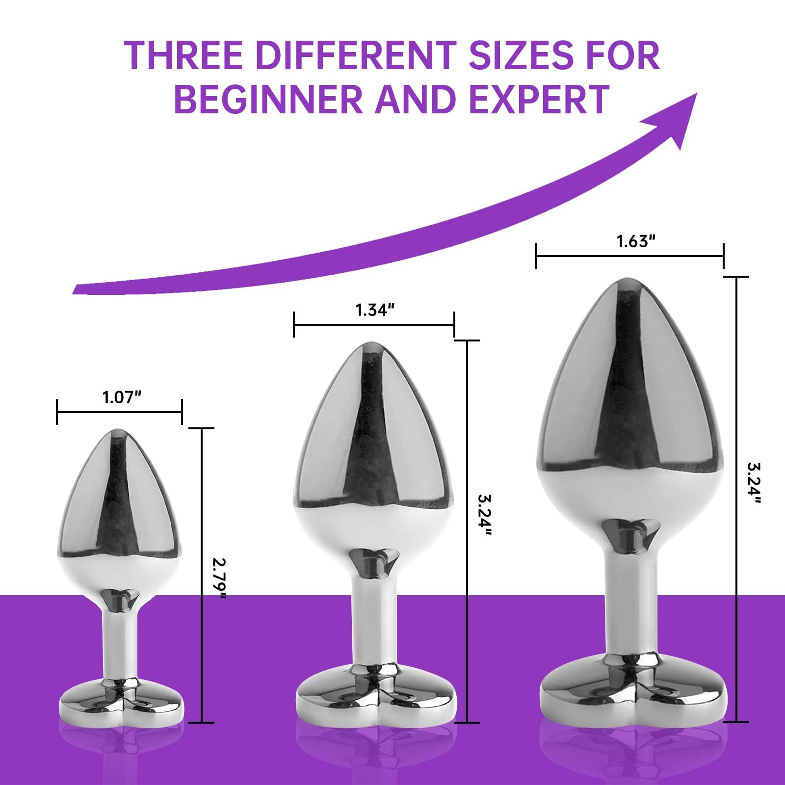 Intimate Metal Anal Plug With Crystal Jewelry Smooth Touch Female Butt Plug Anal Bead Anus Dilator Anal Toys For Male Men Women%