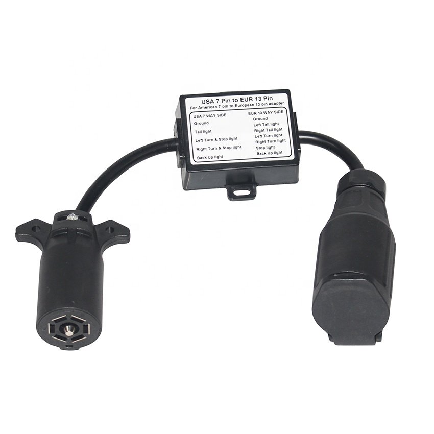 American 7 Pin Trailer Plug To Europe 13Pin Trailer Plug American Adapters Connectors