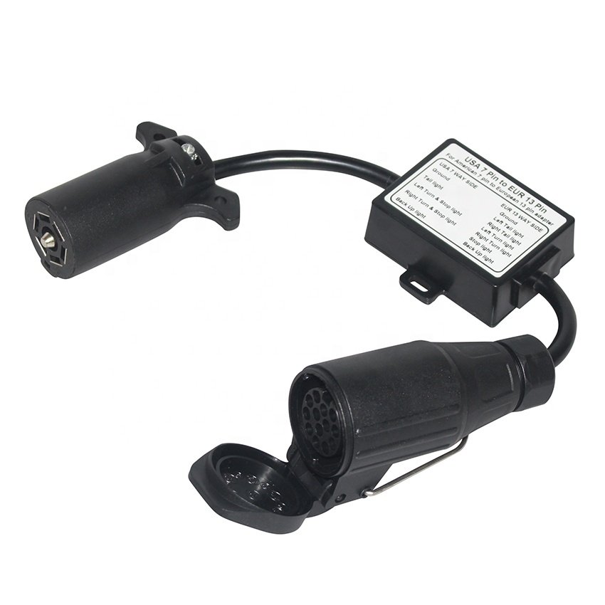 American 7 Pin Trailer Plug To Europe 13Pin Trailer Plug American Adapters Connectors