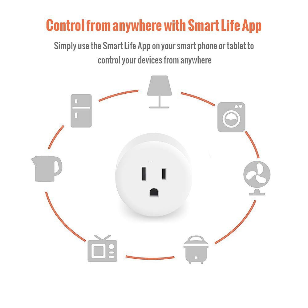 Inventory clearance Tuya WiFi Wireless Smart Home Socket Plug 10A with APP remote control Alexa Google Home Voice Control