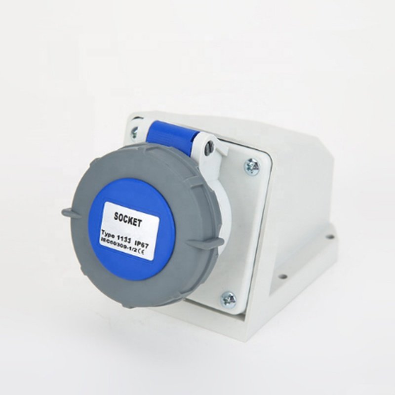 32A IP44 220V-415V 3P+E+N 5 pin 225 Female Type Electric Power connector Cable waterproof industrial socket and plug