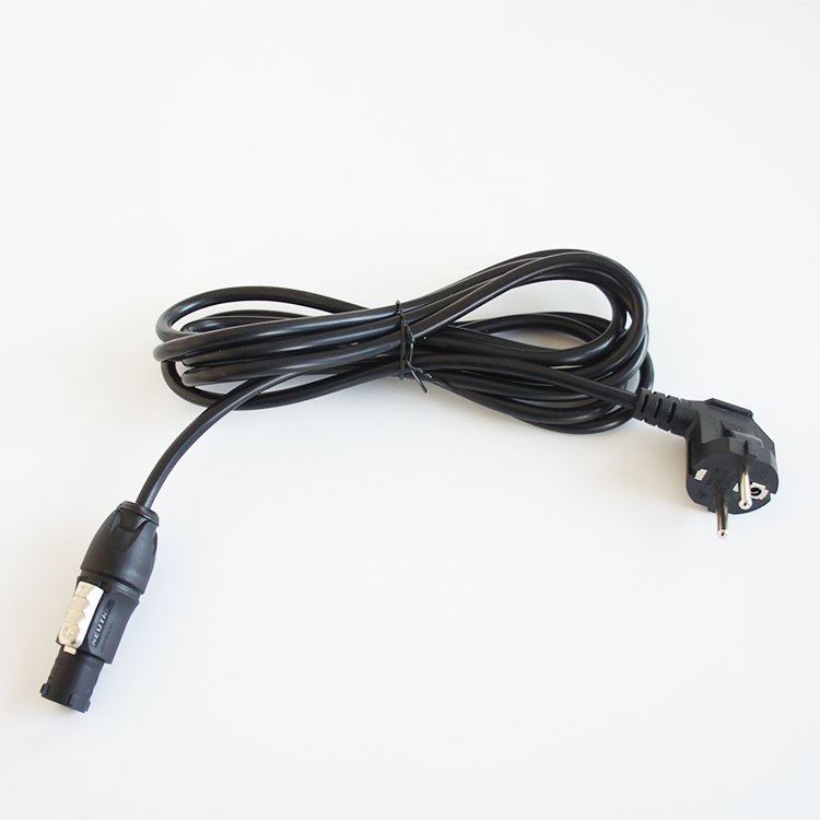 Custom 1.5M 1.8M Black CEE 7/7 Plug To PowerCON TRUE1 Connector Power Cord with Copper