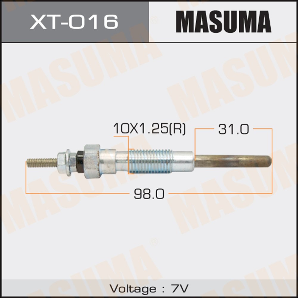 XT-016 MASUMA Auto Car Ceramic Heater Plug D17A2 1700cc 19850-54050 for TOYOTA CROWN