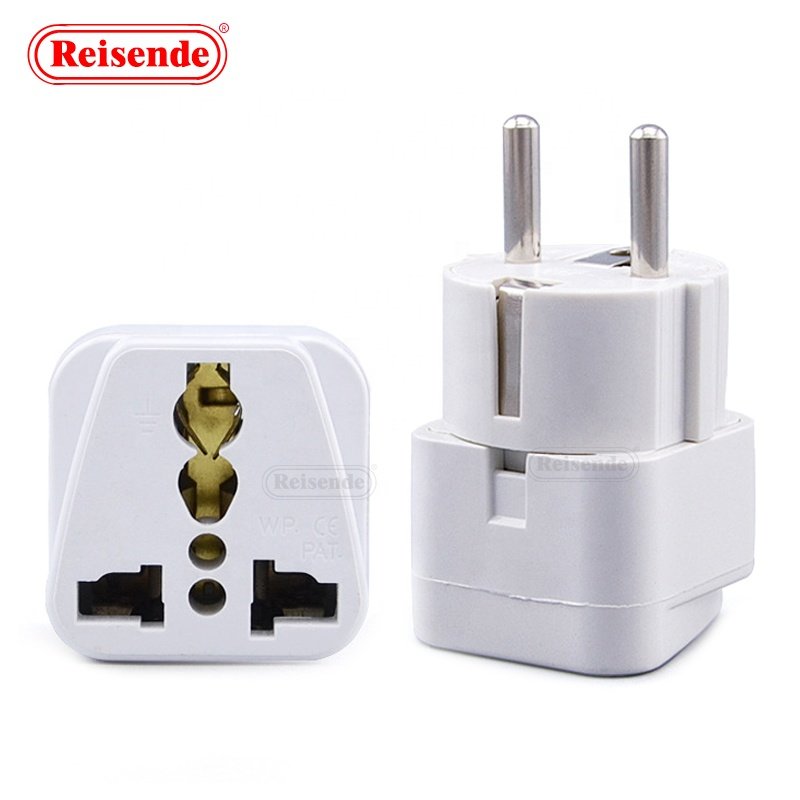 EU Travel Plug 2 IN 1 EU European To Chinese Universal AU 2 Pin Universal Travel Adapter Plug Converter Socket Small Plug