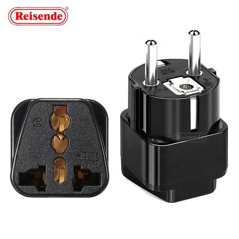 EU Travel Plug 2 IN 1 EU European To Chinese Universal AU 2 Pin Universal Travel Adapter Plug Converter Socket Small Plug