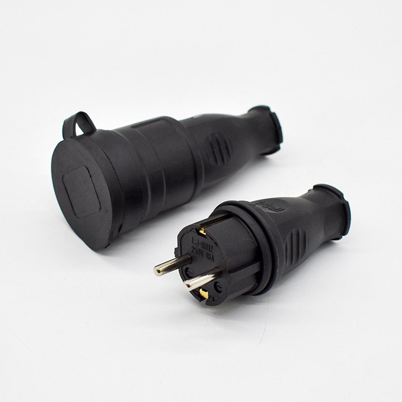 2 Pin Germany 16 amp insert male industrial power plug