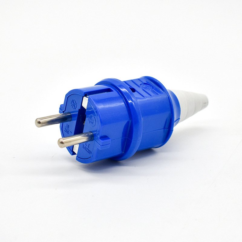 2 Pin Germany 16 amp insert male industrial power plug