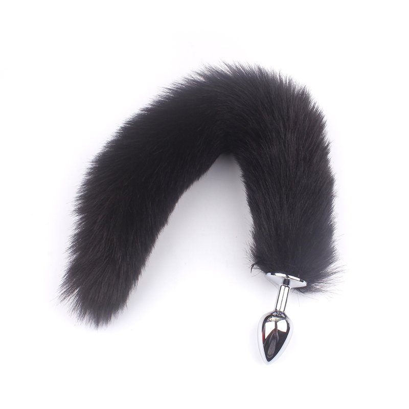 Anal Plug Adult Games Fox Tail Stainless steel Butt Plug Stimulator Sex Products