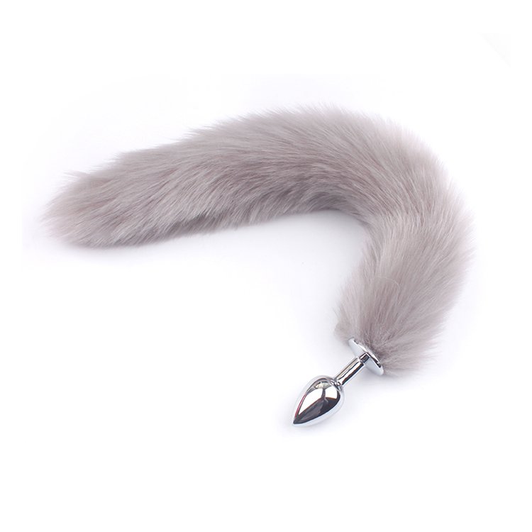 Anal Plug Adult Games Fox Tail Stainless steel Butt Plug Stimulator Sex Products