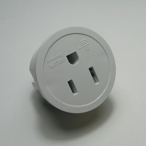 Heavy Duty Grounded USA American to European Germany Schuko Outlet Plug Adapter