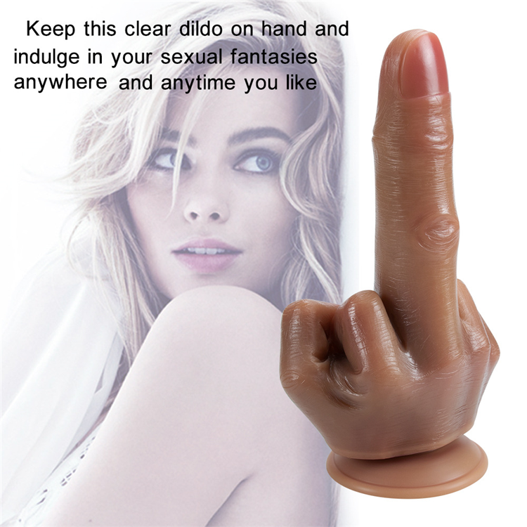 Insert Silicone Middle Finger Dildo Huge Anal Plug for Woman Realistic Finger Masturbation Dildo Toy