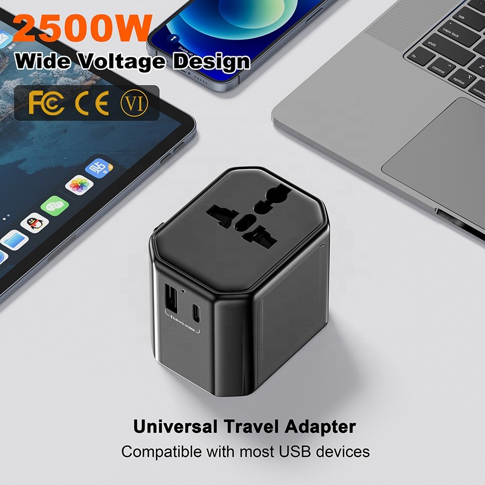 Worldplug Universal Travel Charger Adapter Convenient Plugs & Sockets for Global Travel Use