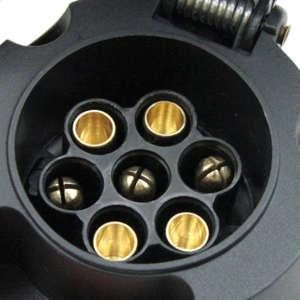 7 Pin 12V female plastic Round Trailer plug socket