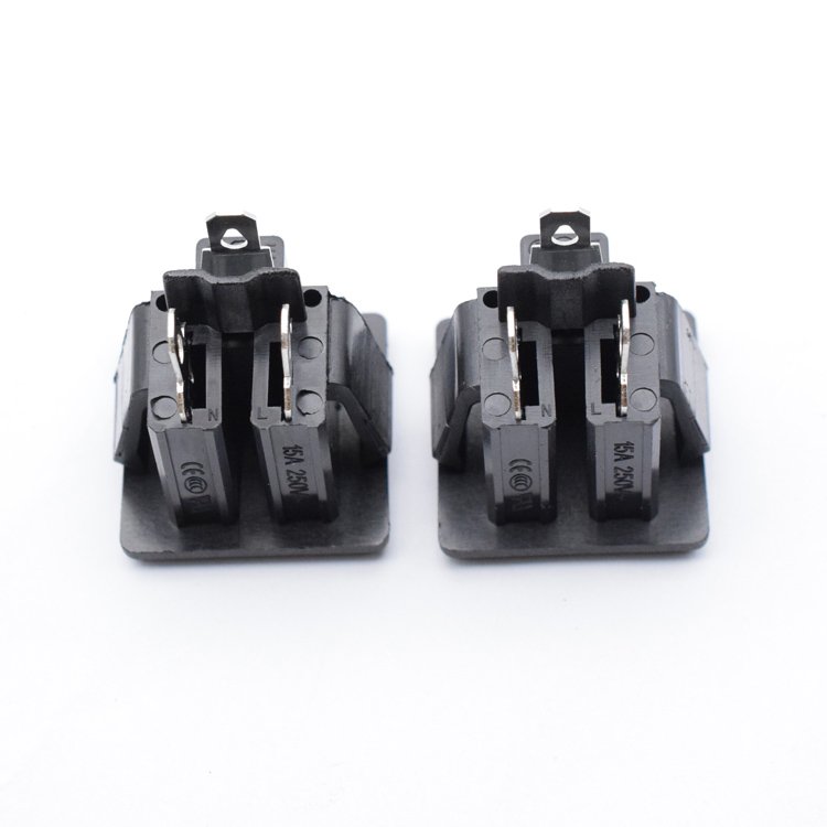 15A 250V AC power inlet embed uk plug female industrial 3pin wall socket ac outlet socket