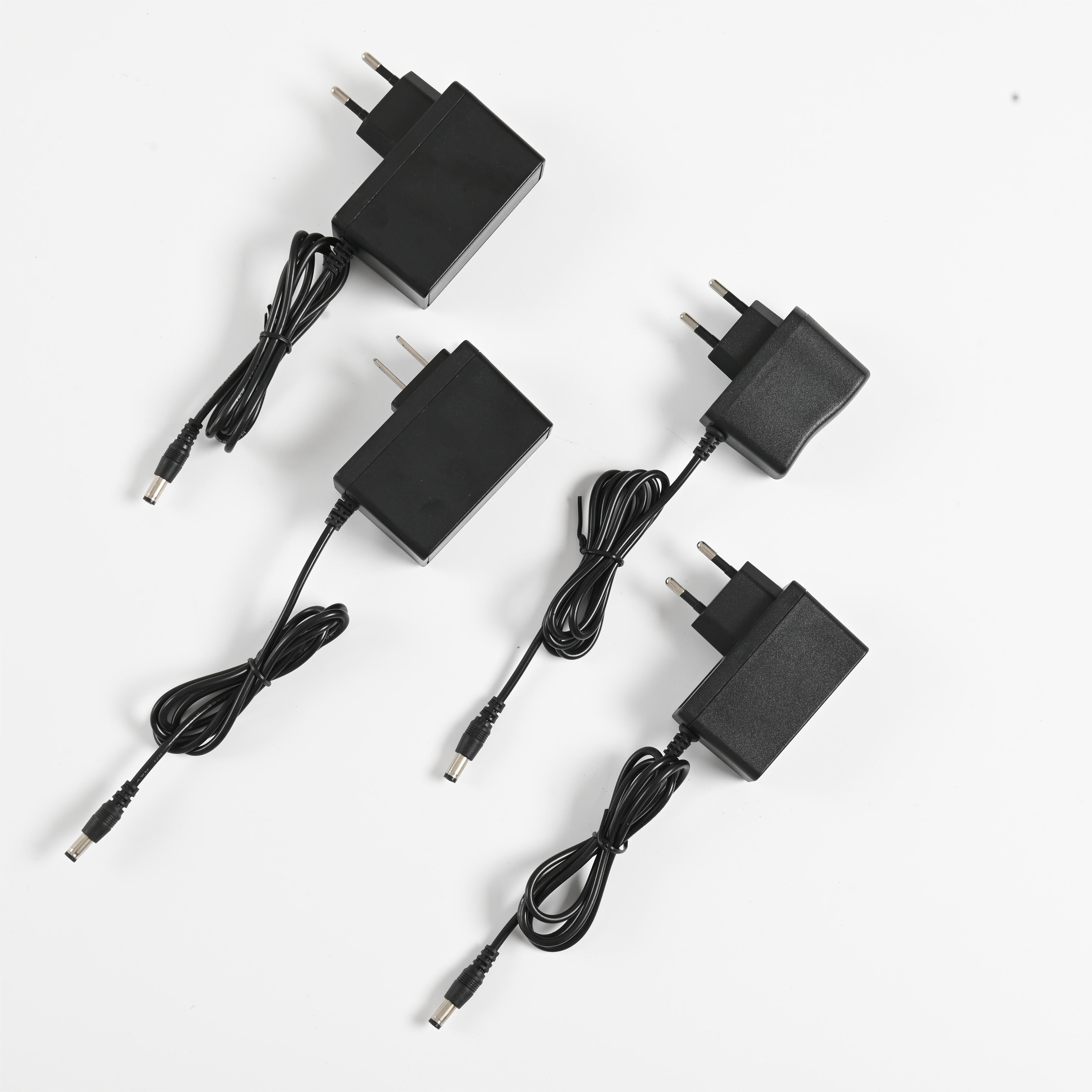 12.6V 1Amp US/EU Plug Adapter Lithium Battery Supply 12V 1A 2A 3A DC Power Adapter for LED Strip Light Charging