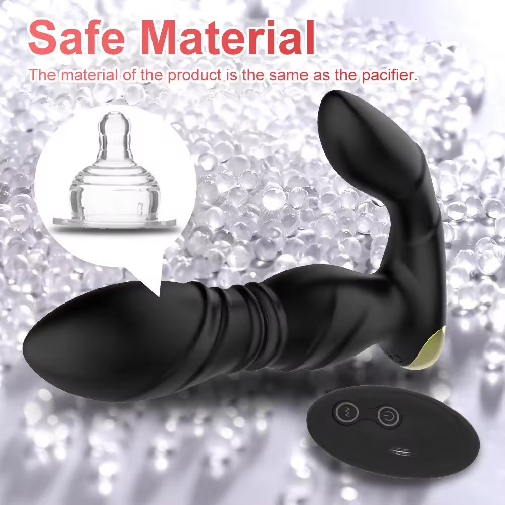 LOVE Rose anal vibrating plug Masturbator Anal Dildo Erotic Toys remote control 10 Frequency Vibration Silicone anal Plug