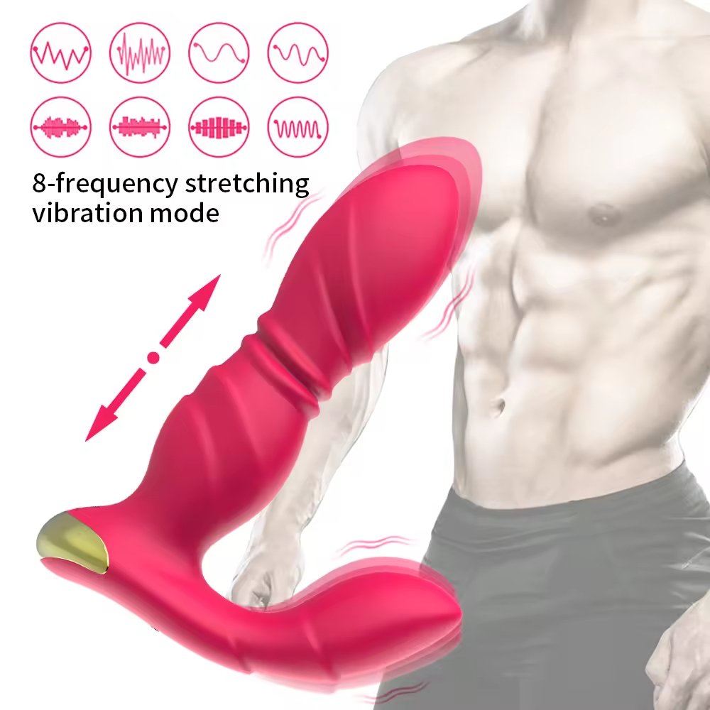 LOVE Rose anal vibrating plug Masturbator Anal Dildo Erotic Toys remote control 10 Frequency Vibration Silicone anal Plug