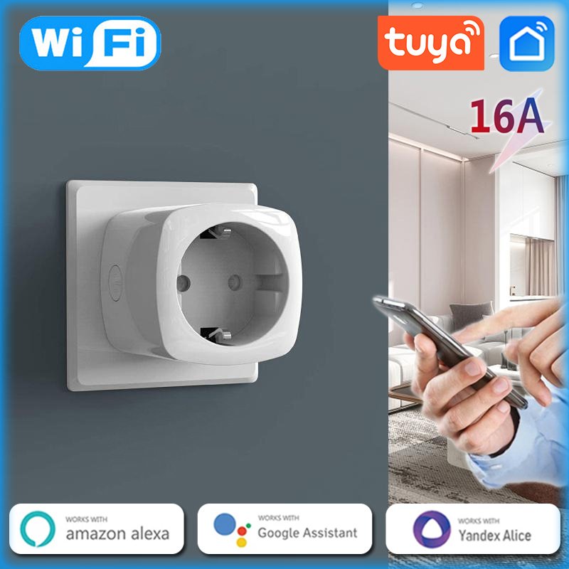 XZJ EU tuya wifi mobile smart plug socket