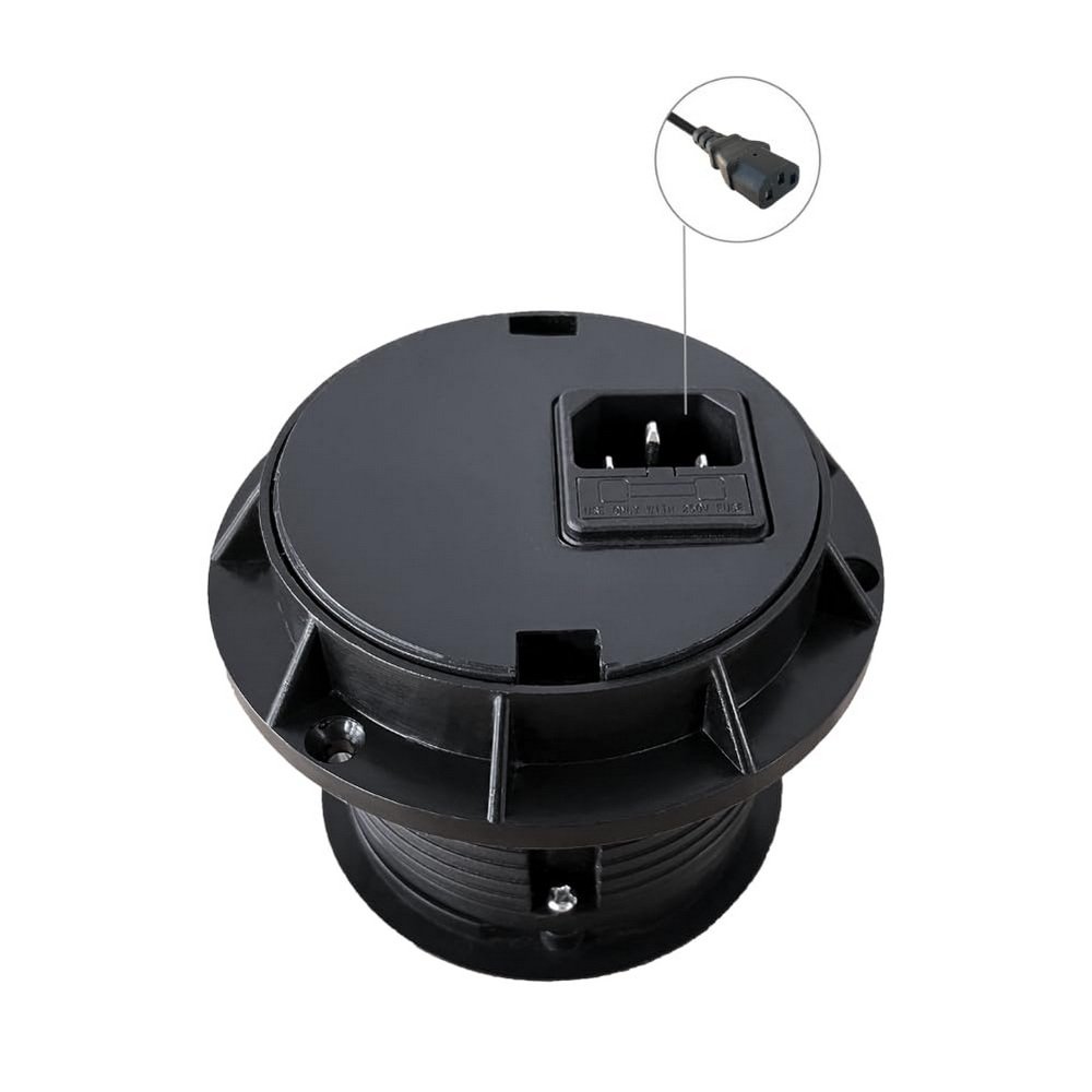 2 US Plugs Conference table grommet power outlet Recessed desk outlet desk power grommet with USB A USB C Fast Charging Ports
