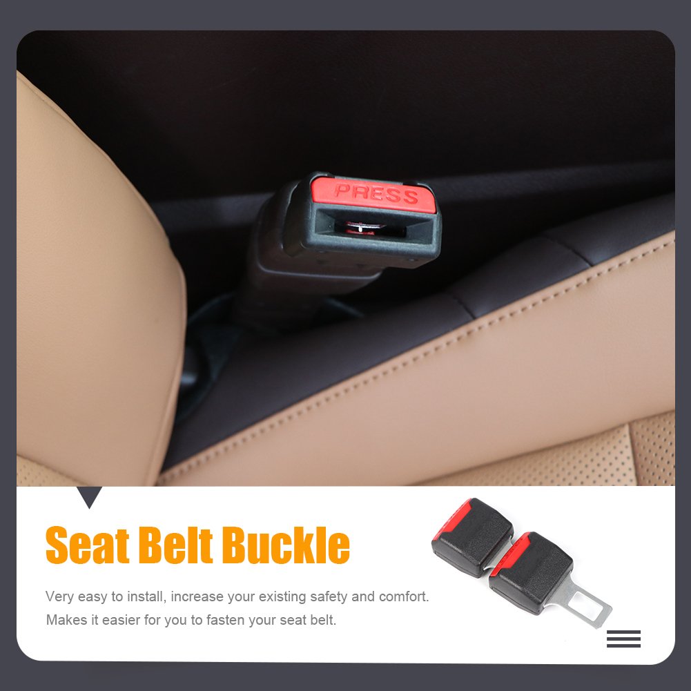 Car Seat Belt Clip Extender Safety Seatbelt Lock Buckle Plug Thick Insert Socket Extender Safety Buckle