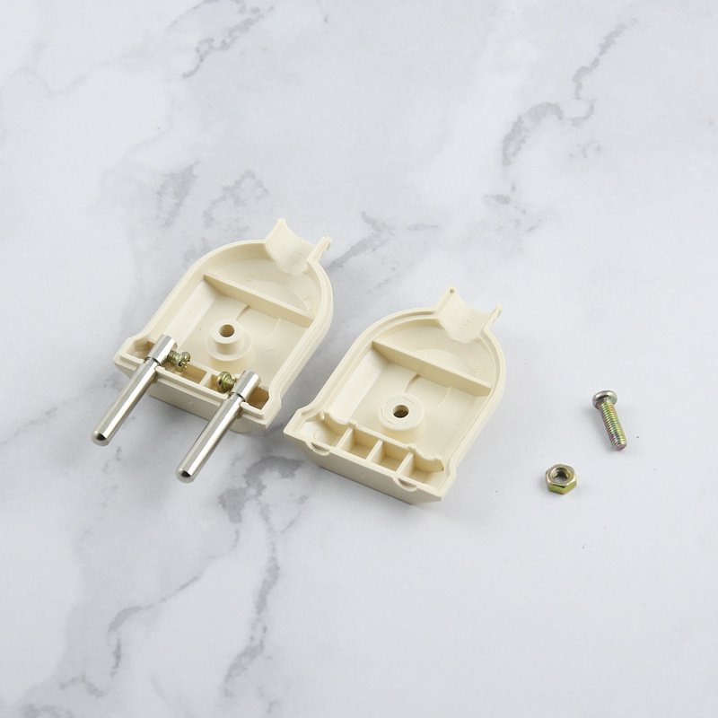 European Plug Power Cord Connector Euro Round Male Female Wiring Plug Extension Cord Cable Connector Rewireable Socket