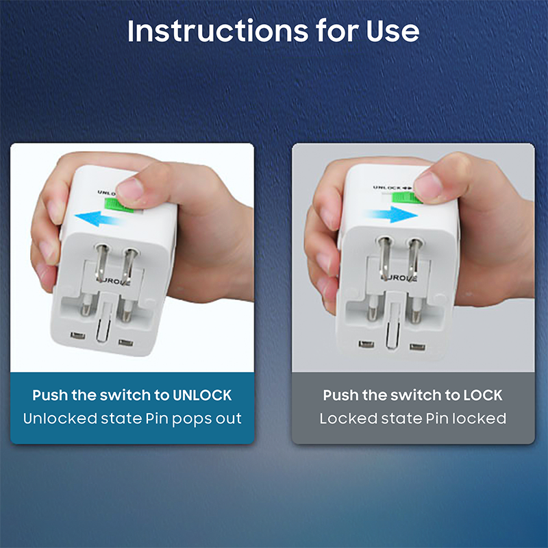 2024 Best Selling AU US UK EU Worldwide global Use Plugs Travel Charger USB Adapter