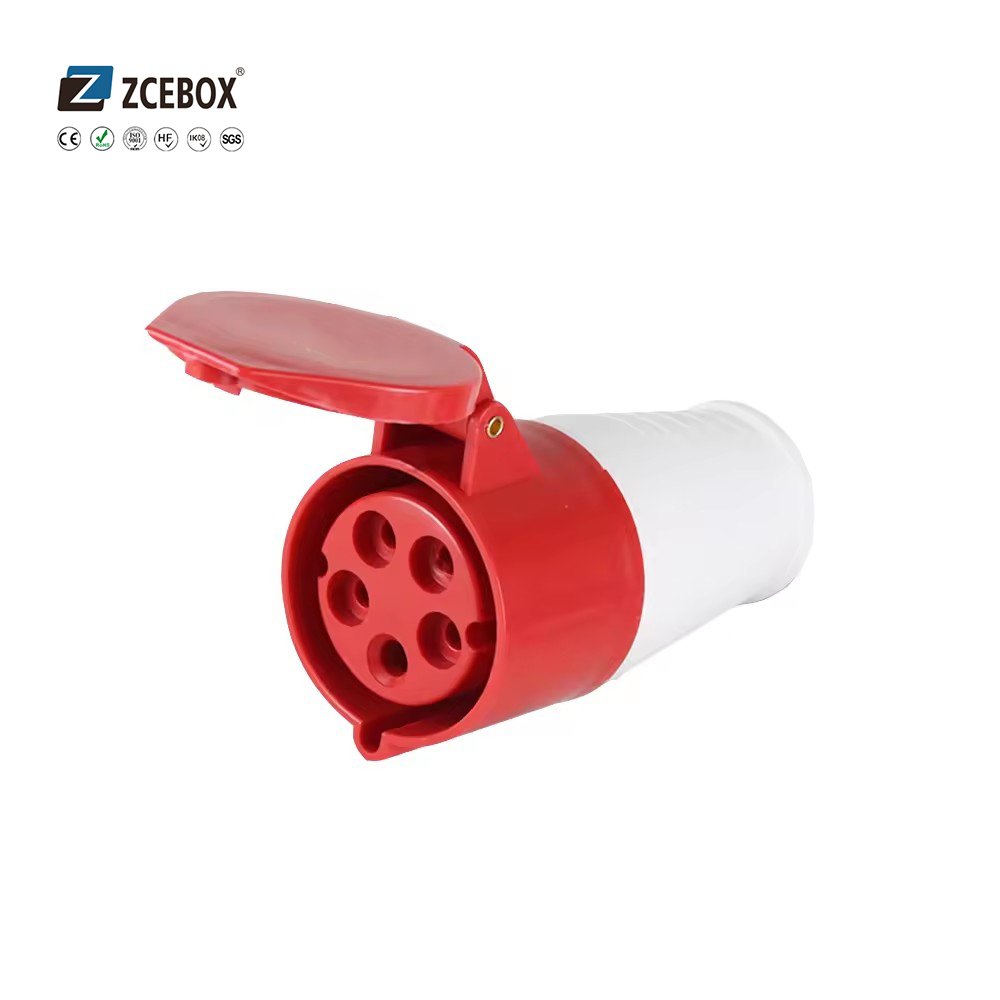 ZCEBOX 6a 32a 63 250 220v 400v 440v Multiple Male Female Amp Industrial plug and Socket