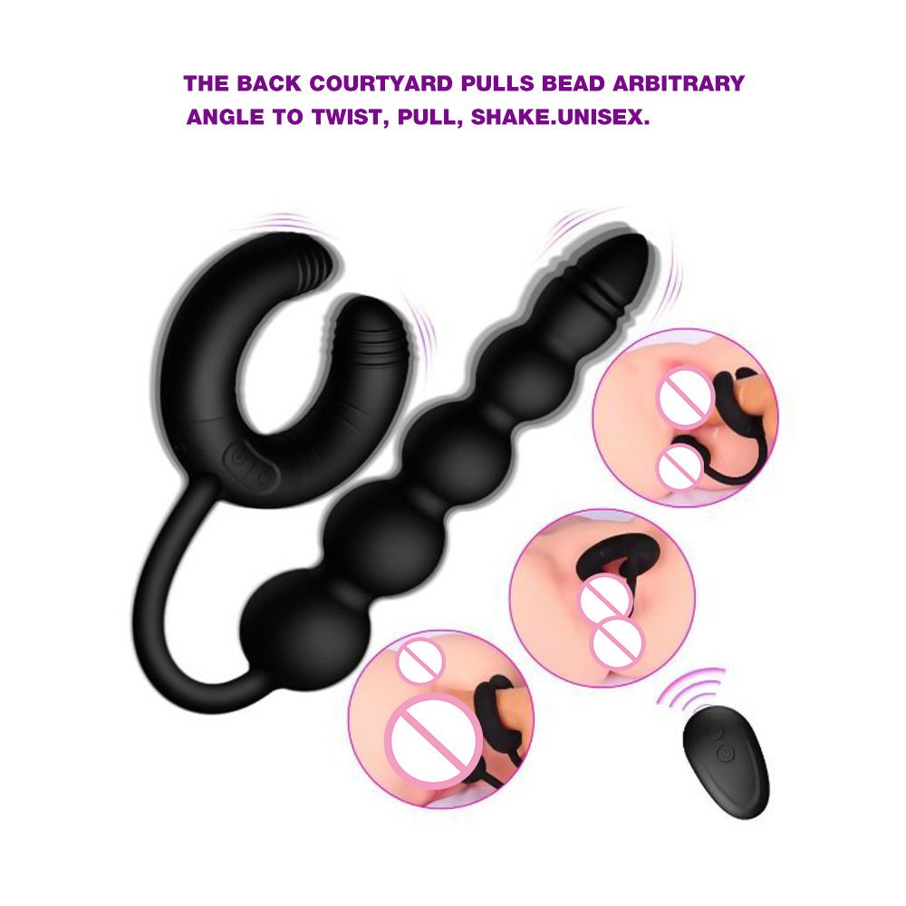 Sex Wireless Remote Controlled Silicone Anal Plug Set Vibrating Butt Plug Silicone Dildo Long Butt Plug For Couples